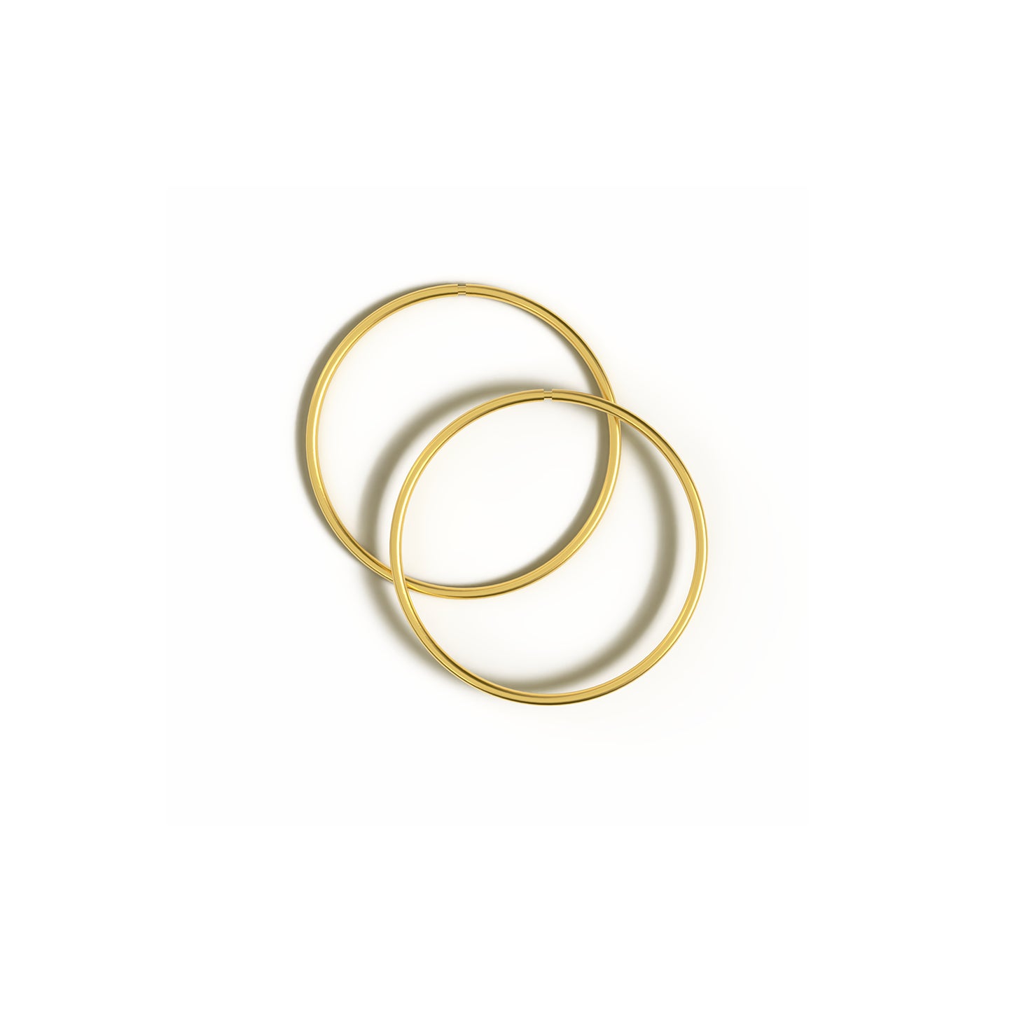 Gold Hinged Hoops
