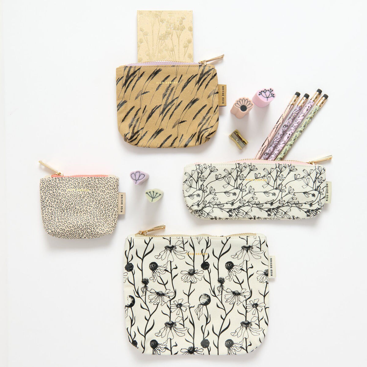 In The Meadow Canvas Pouches