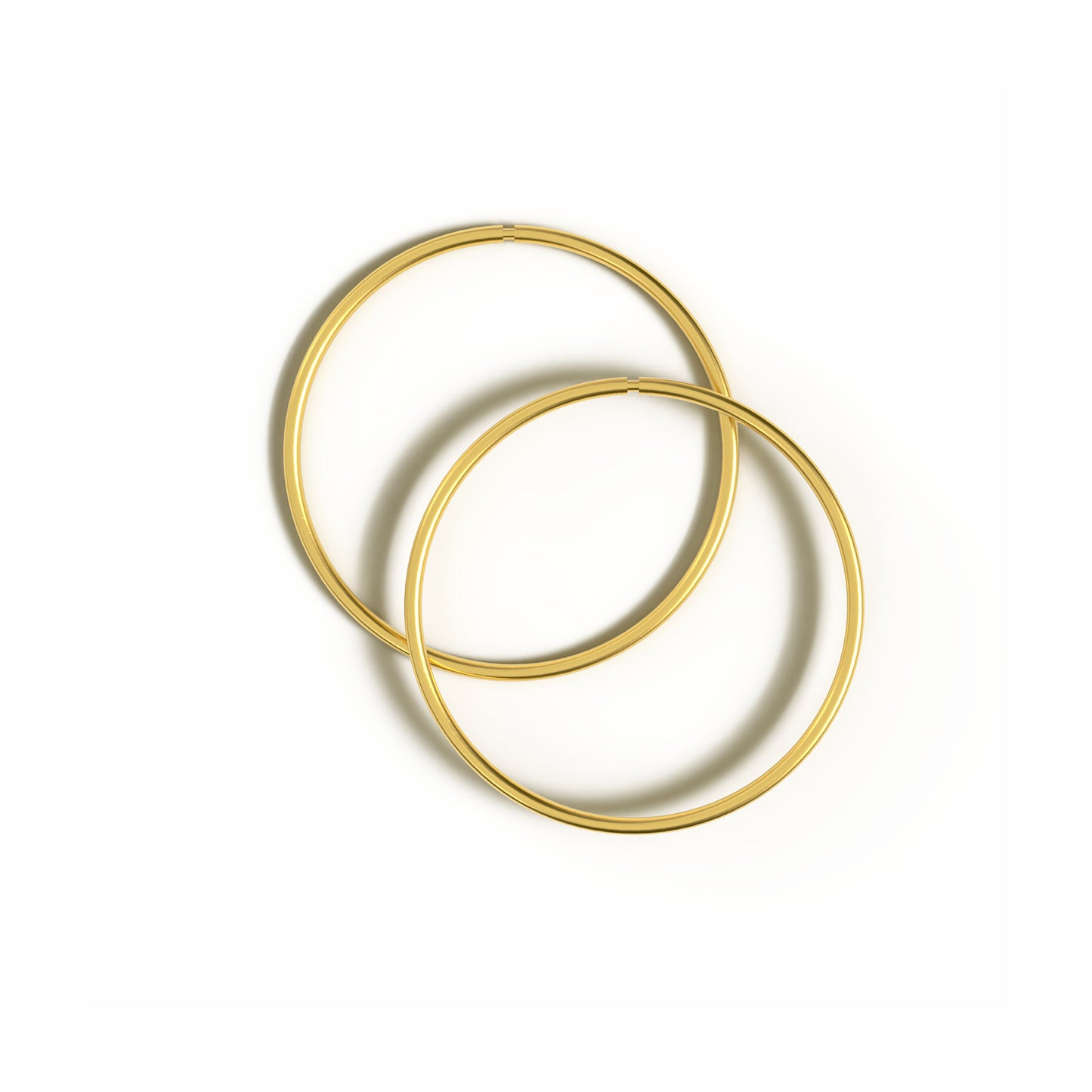 Gold Hinged Hoops