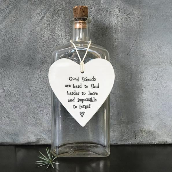 Friendship Hanging Hearts