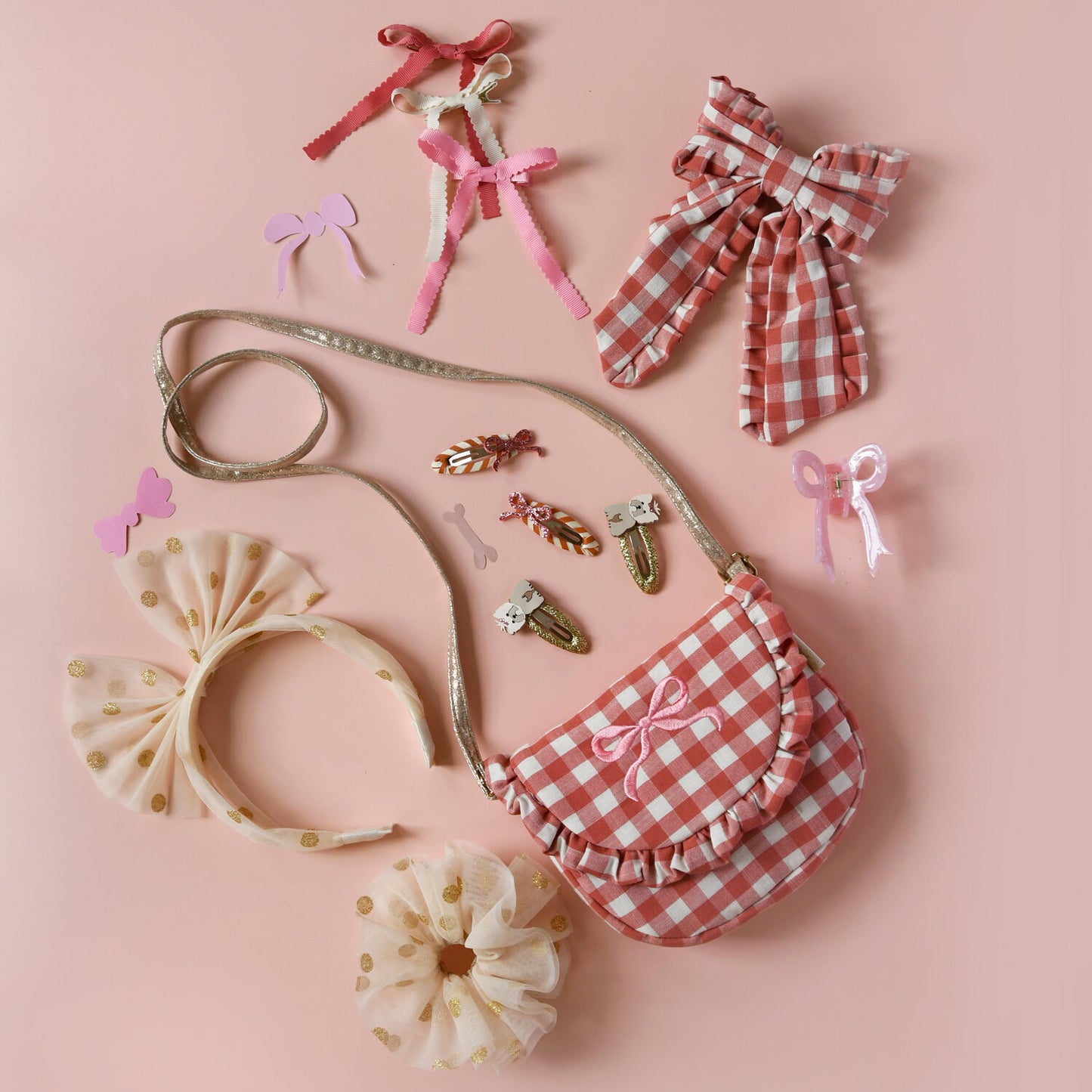 Gingham Ruffle & Stripes