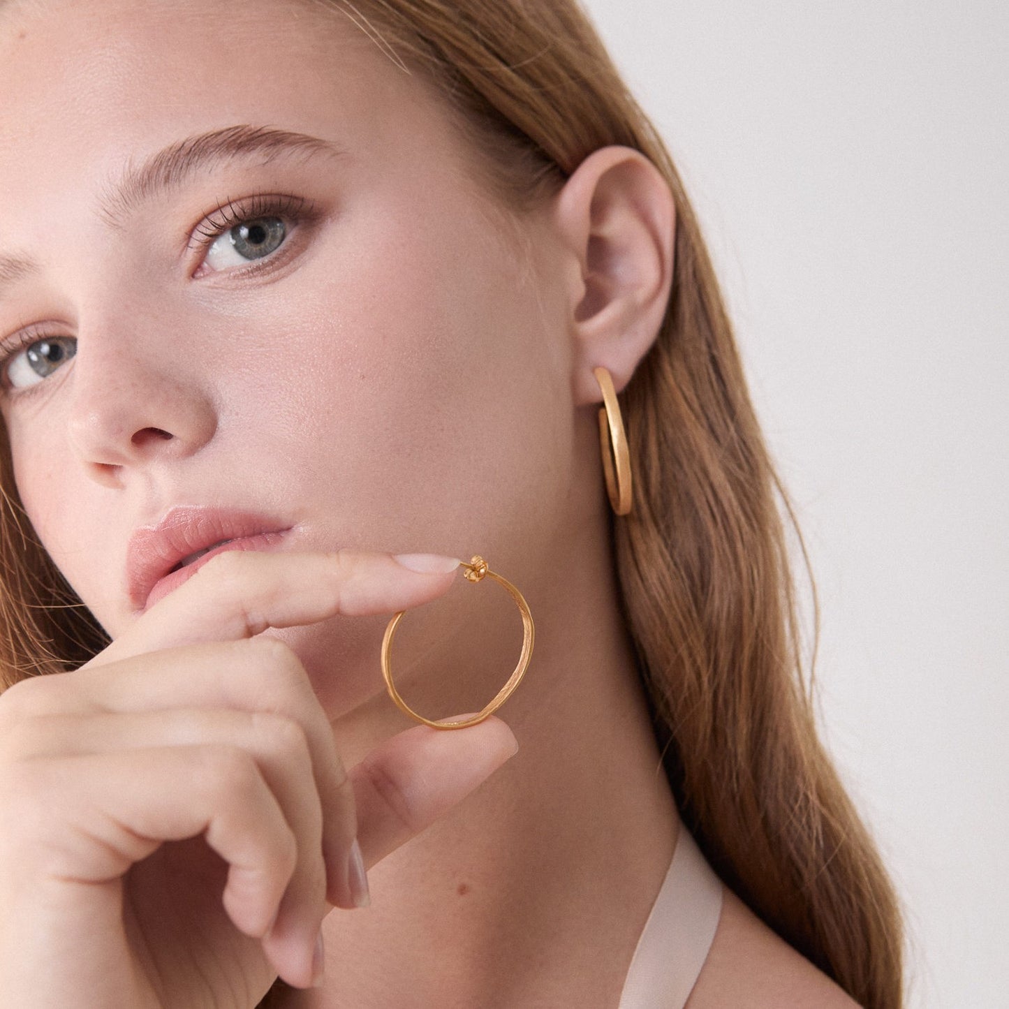 Plain Gold Earrings