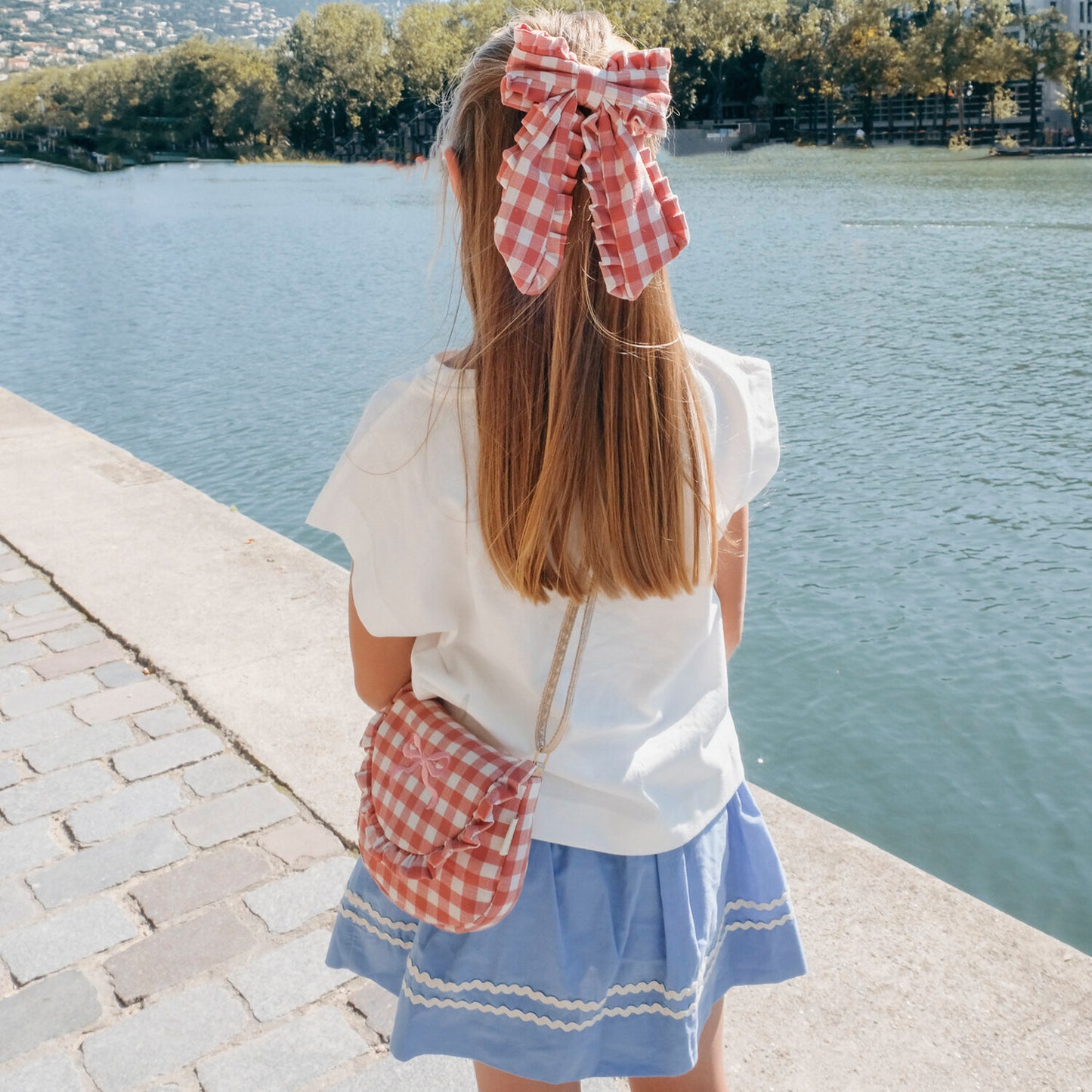 Gingham Ruffle & Stripes
