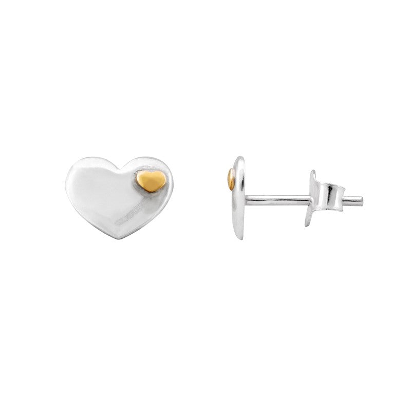 Silver & Gold Heart Jewellery Collection