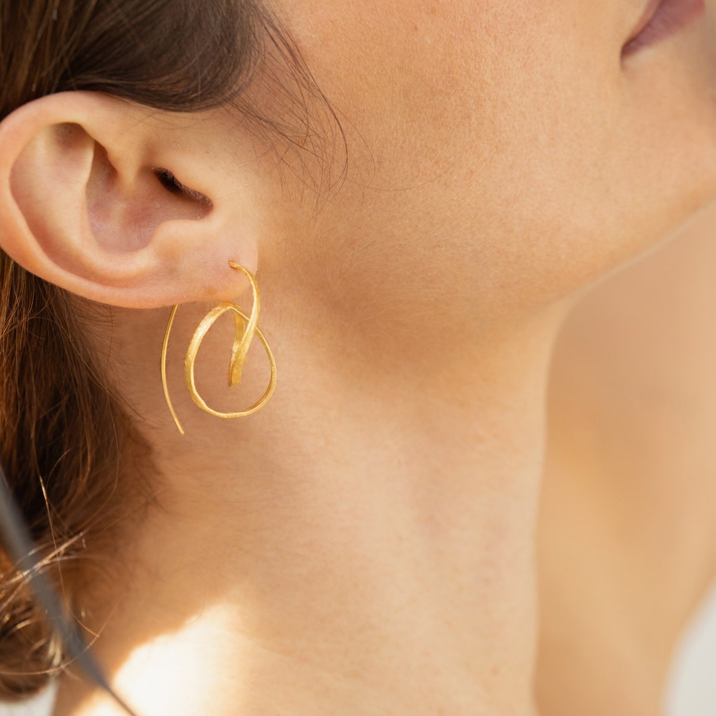 Plain Gold Earrings