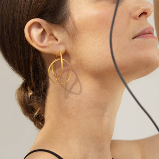 Plain Gold Earrings