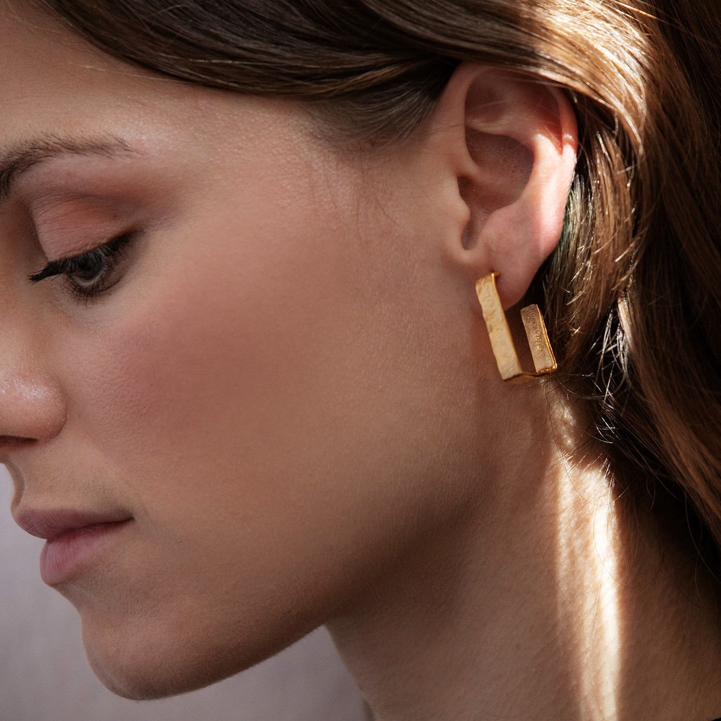 Plain Gold Earrings