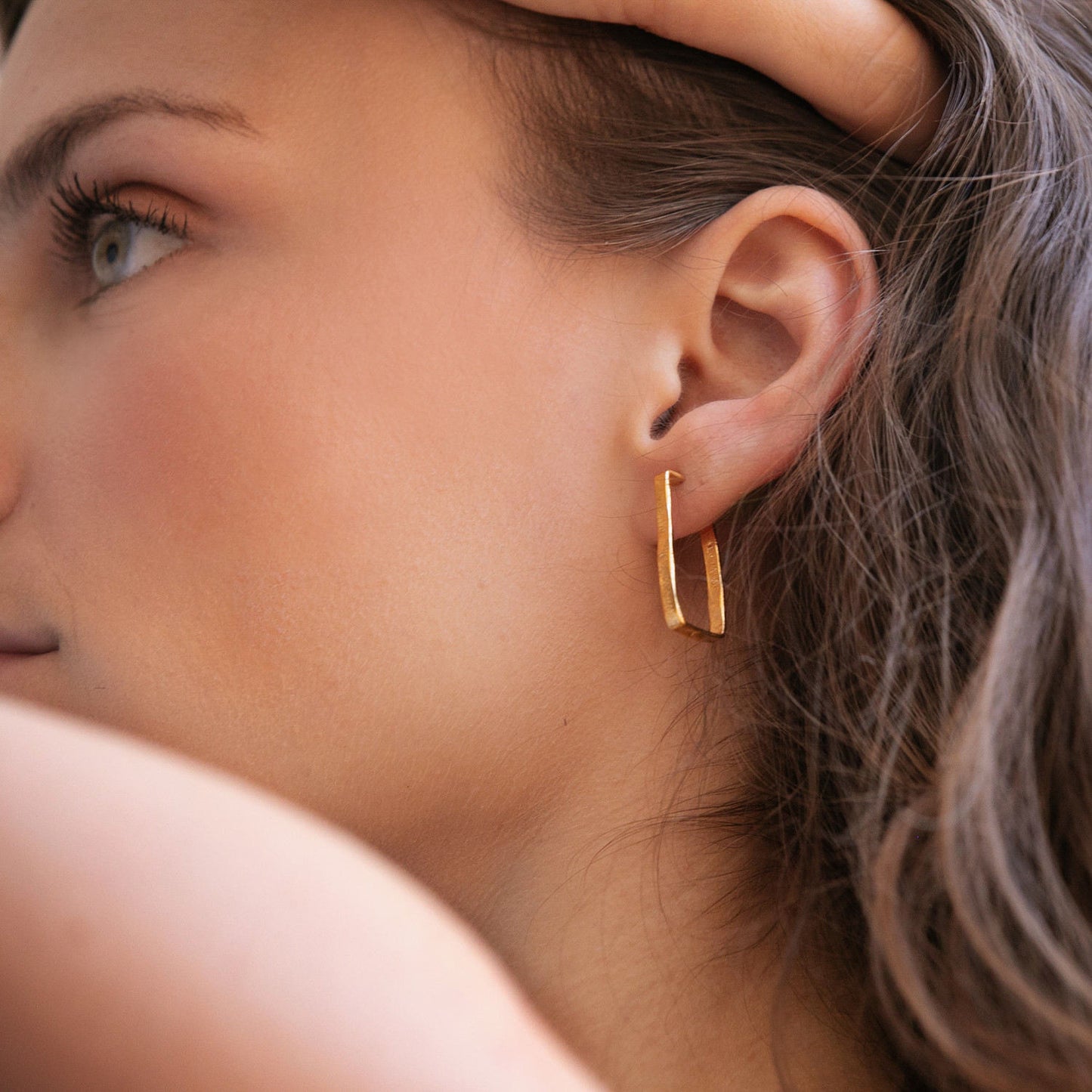 Plain Gold Earrings