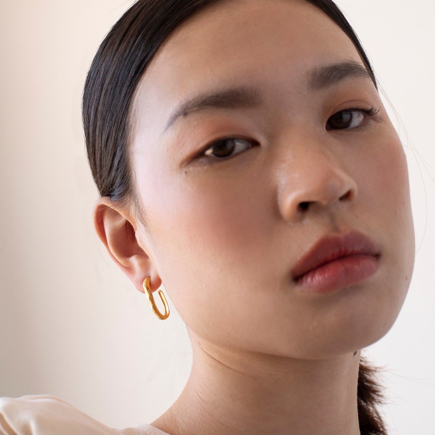 Plain Gold Earrings