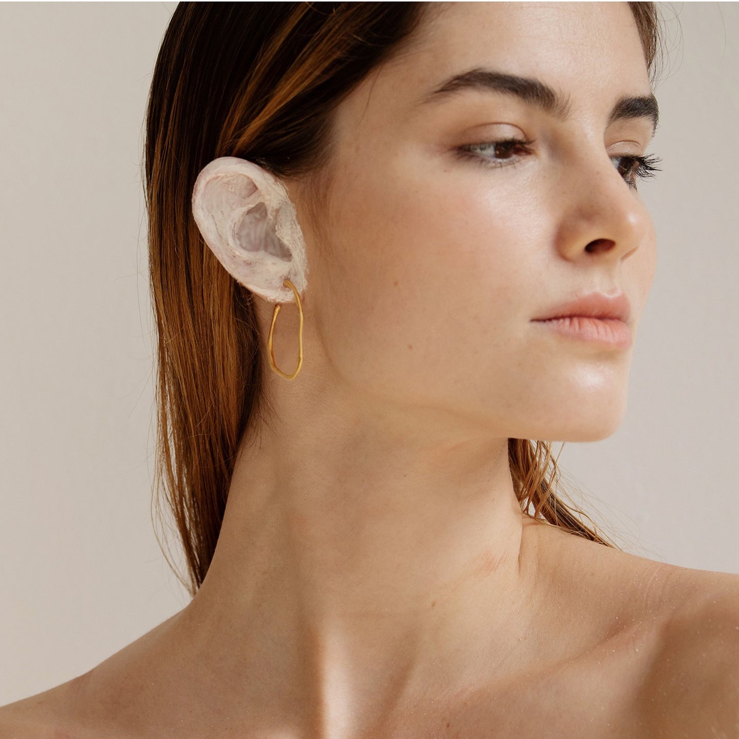 Plain Gold Earrings