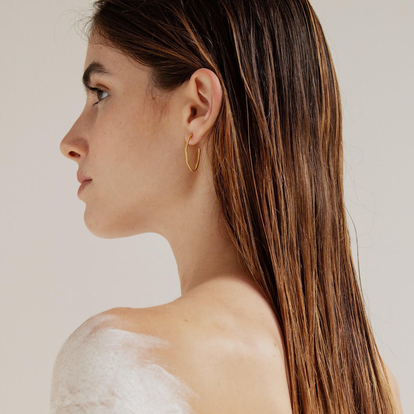 Plain Gold Earrings