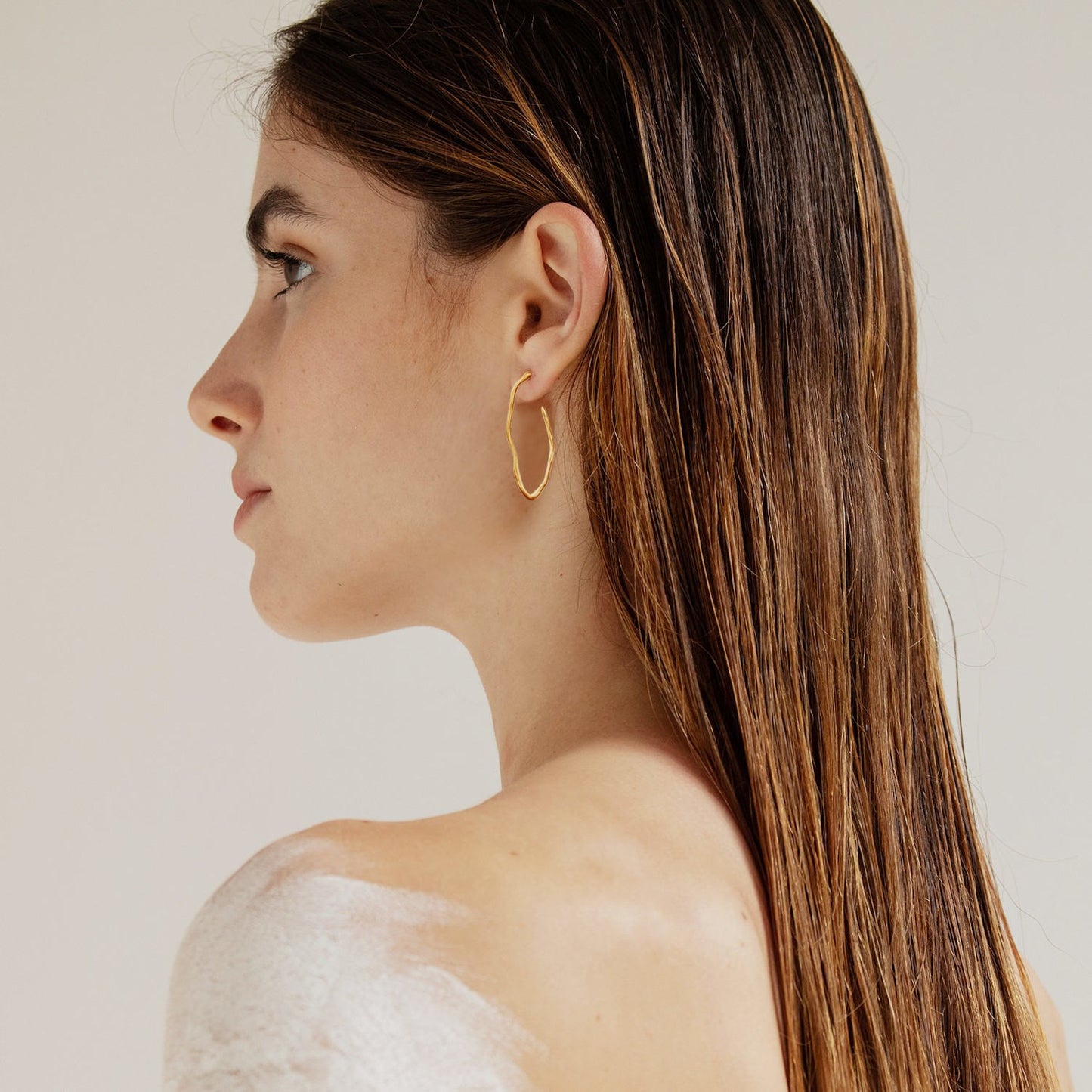 Plain Gold Earrings