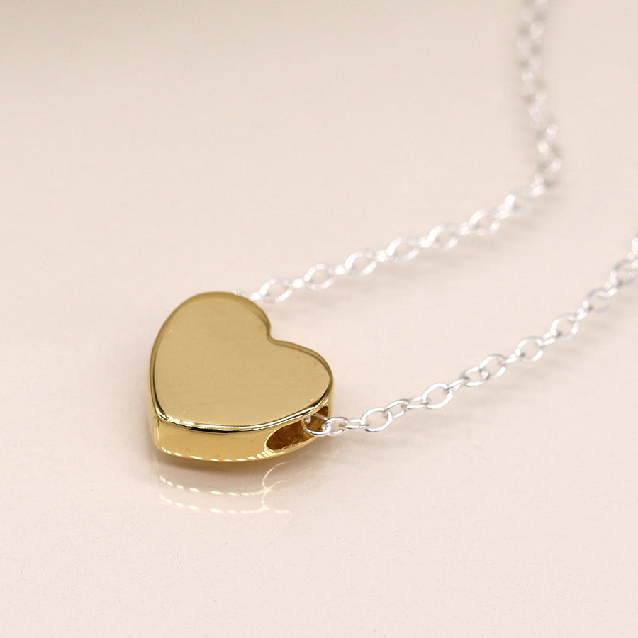 Silver & Gold Heart Jewellery