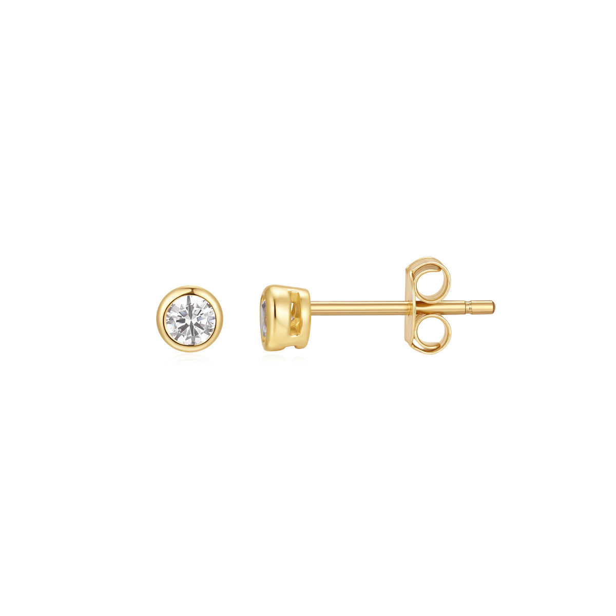Gold Plated & Cubic Zirconia Earrings