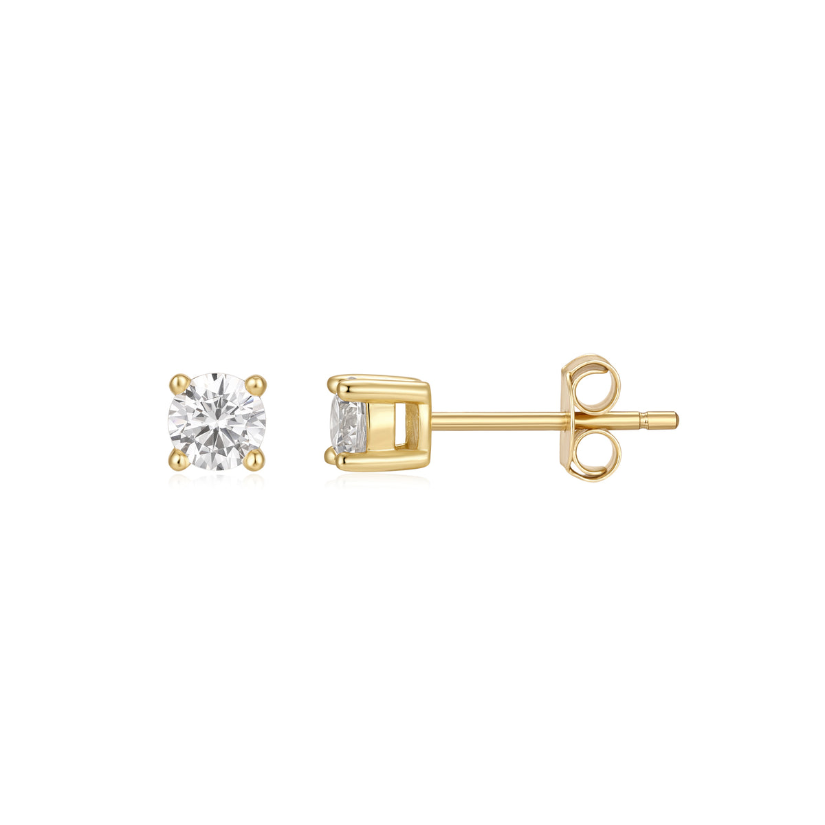 Gold Plated & Cubic Zirconia Earrings