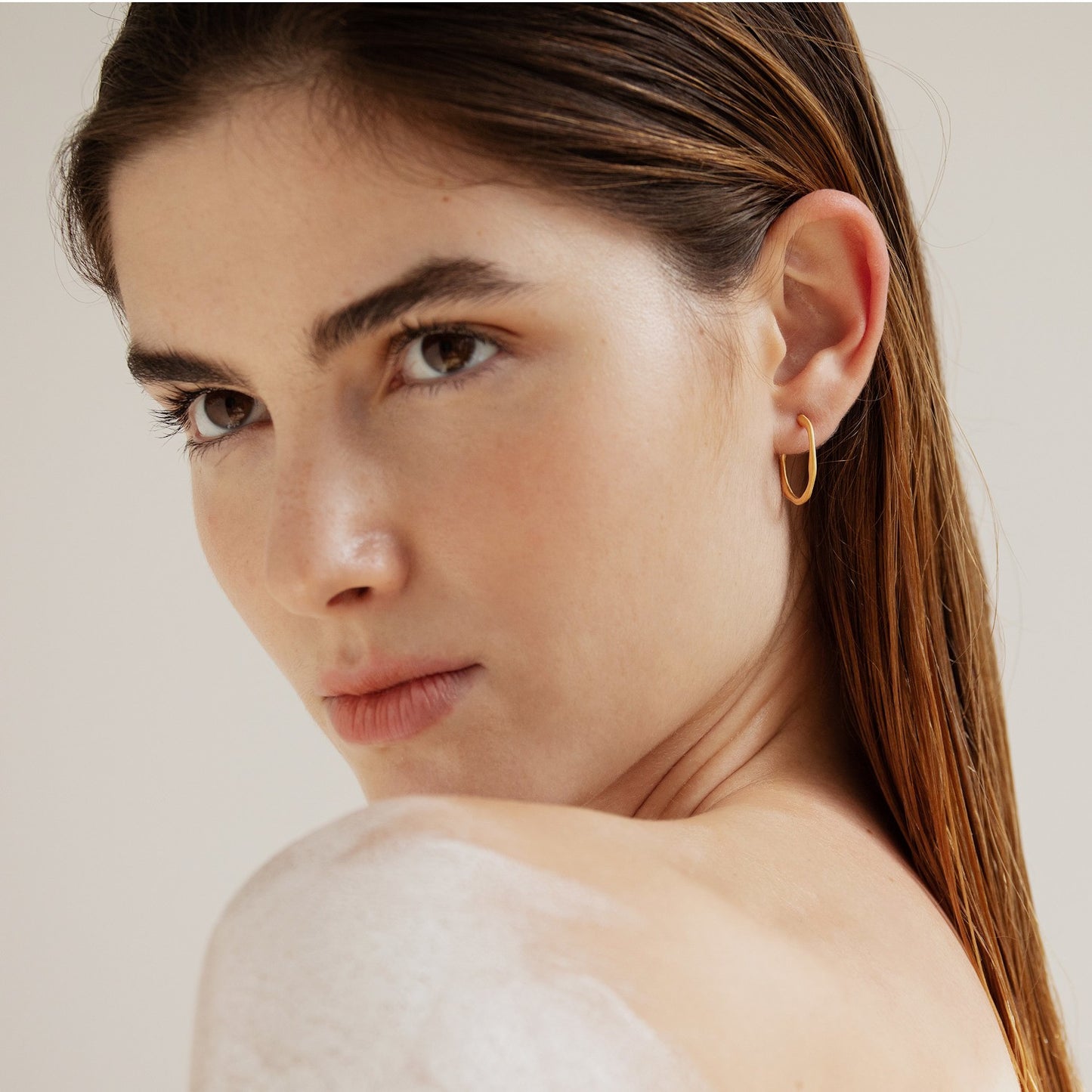 Plain Gold Earrings