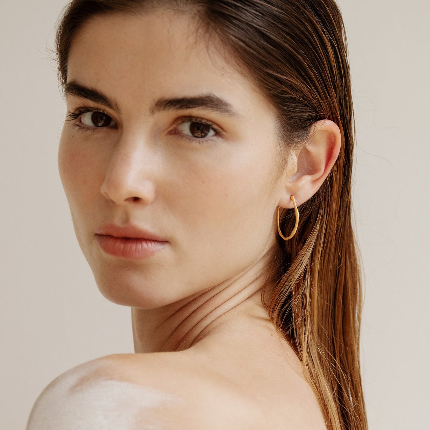 Plain Gold Earrings