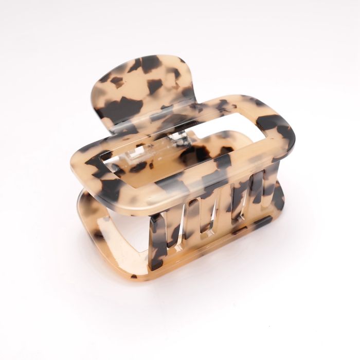 Cream Tortoiseshell Claw Clamps
