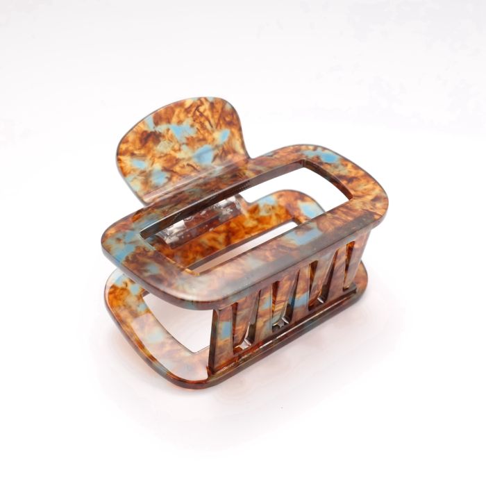 Orange & Blue Tortoiseshell Clamps
