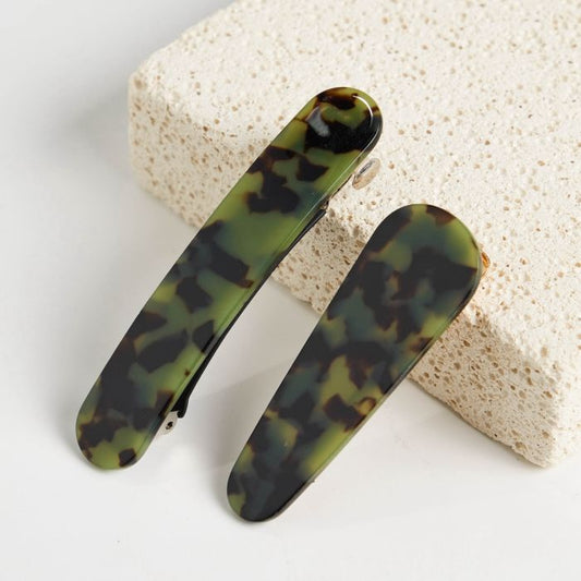 Green Tortoiseshell Claw Clamps