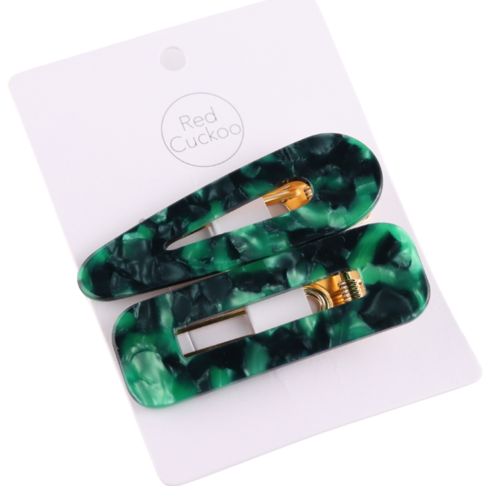 Green Sparkle Claw Clamps