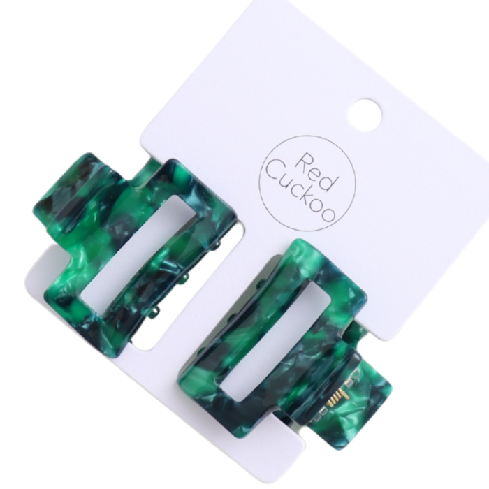 Green Sparkle Claw Clamps