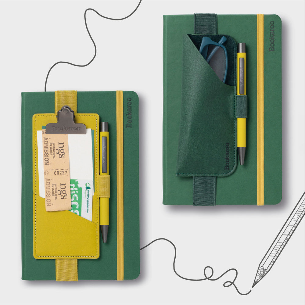 Forest Green & Chartreuse Stationery