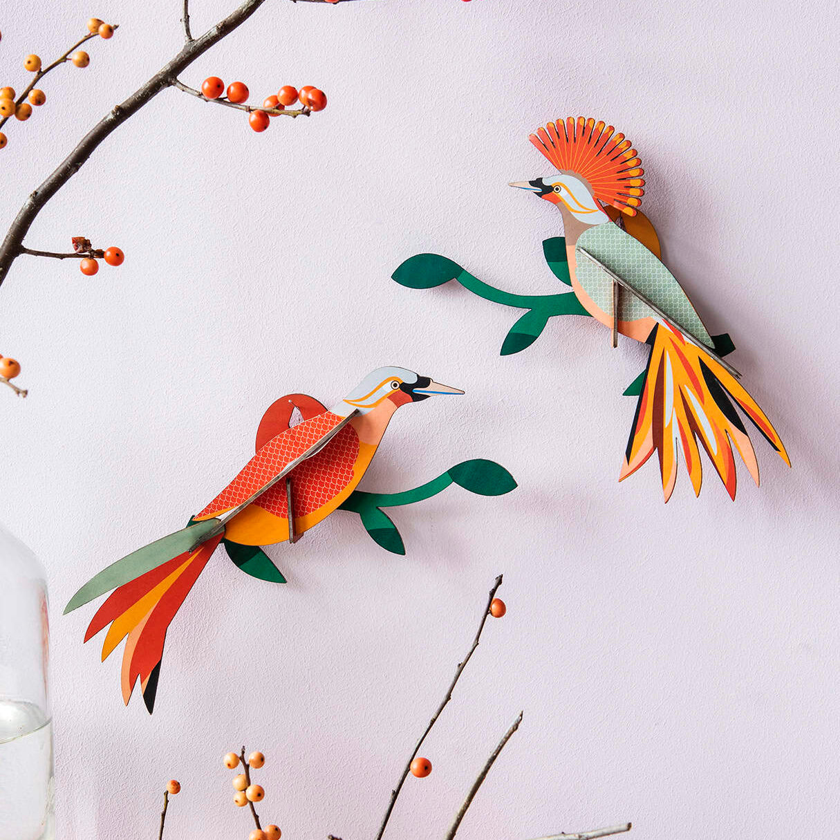 Birds & Flowers Wall Art