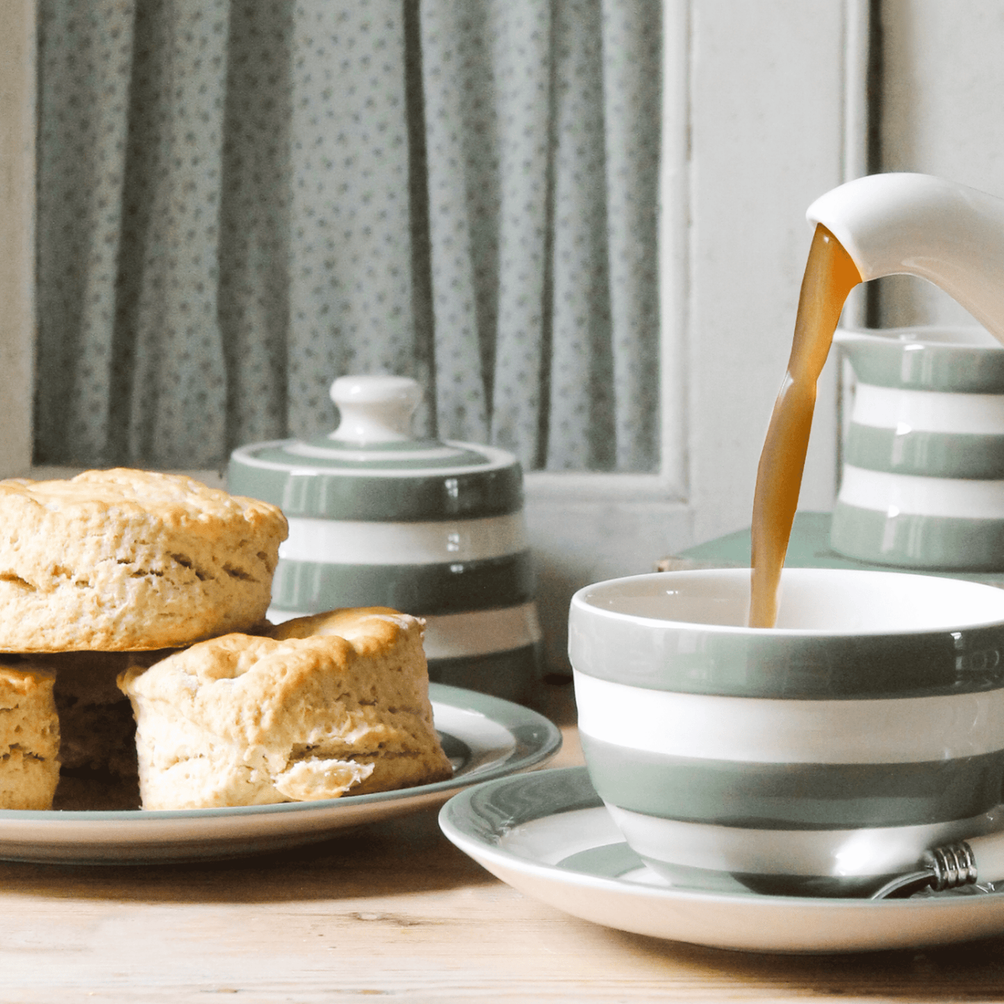 Willow Green Cornishware Collection