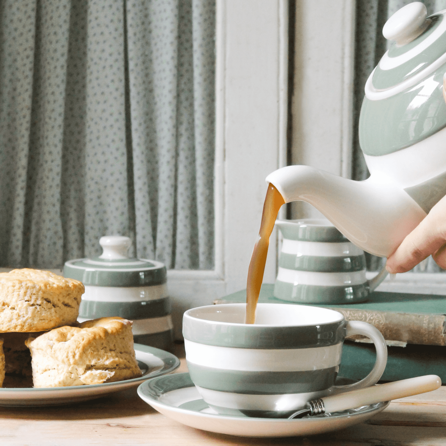 Willow Green Cornishware Collection