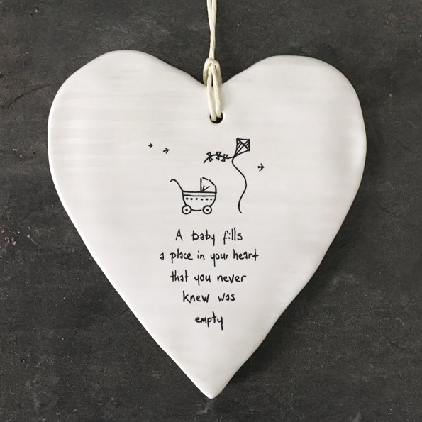 New Baby Hanging Hearts