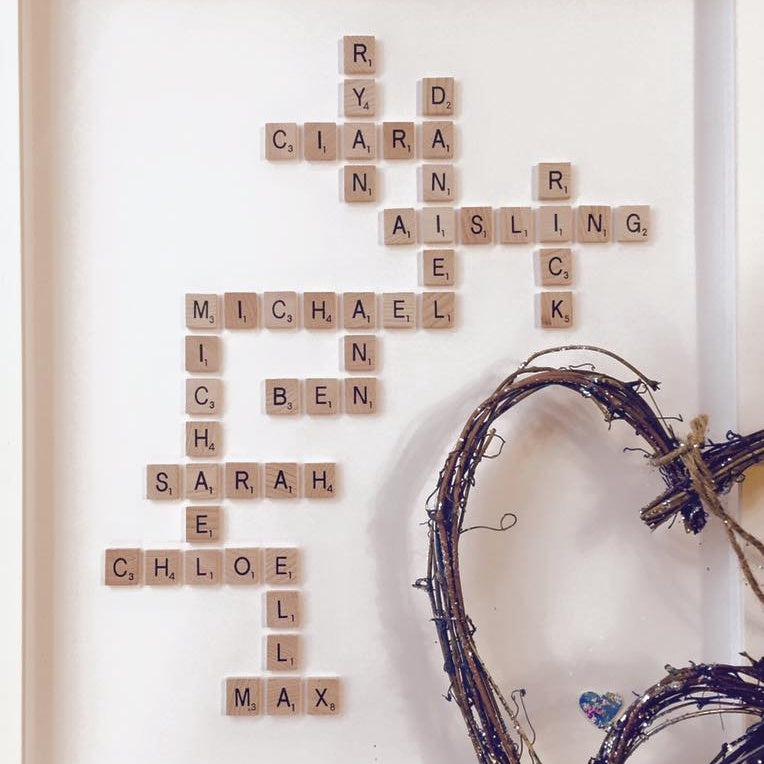 Scrabble Family Frame