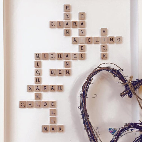 New Baby Scrabble Frame