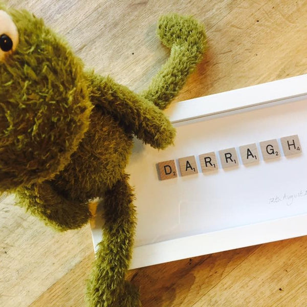 New Baby Scrabble Frame
