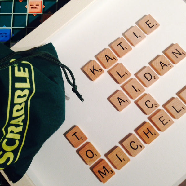 New Baby Scrabble Frame